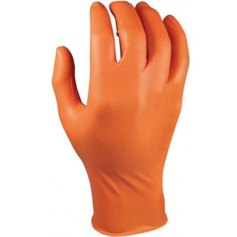 Gants de protection Grippaz,Taille L, orange(Box a 50 Pièces )
