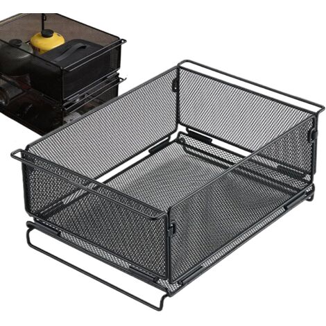 m talliques pour armoire de rangement Grand panier pliable