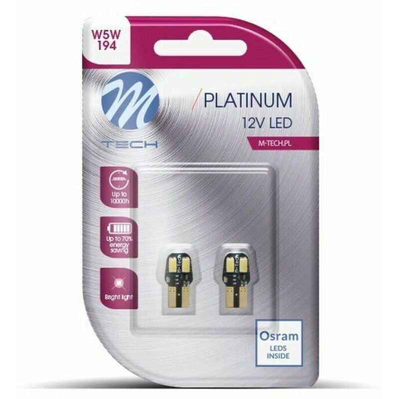 

M-Tech Bombilla LED M-Tech W5W 240LM 12V
