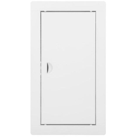 JARDIBRICODECO M Trappe de visite Porte d'inspection en métal, blanche, 15x30 cm