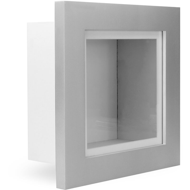 

Marco de caja 3D | M&W Plata 8' x 8' - Silver