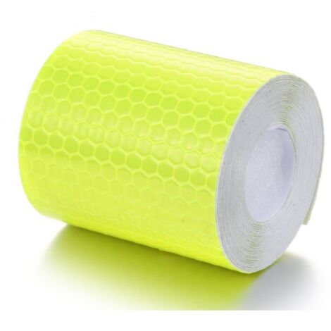 m x 50 mm Reflektierendes Band, wasserfeste reflektierende Warnaufkleber, hochintensives selbstklebendes Sicherheitsband (Gelb)