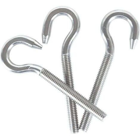 M10 304 Edelstahl-Ringschraube mit XU, Rundkopfschraube, Rundkopfhakenschraube, 5 Stück - KZQ