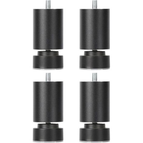 M10 Bettfüße, Möbelfüße, Tischfüße, robuste Ersatz-Sofafüße für Schränke, schwarz, 6 cm