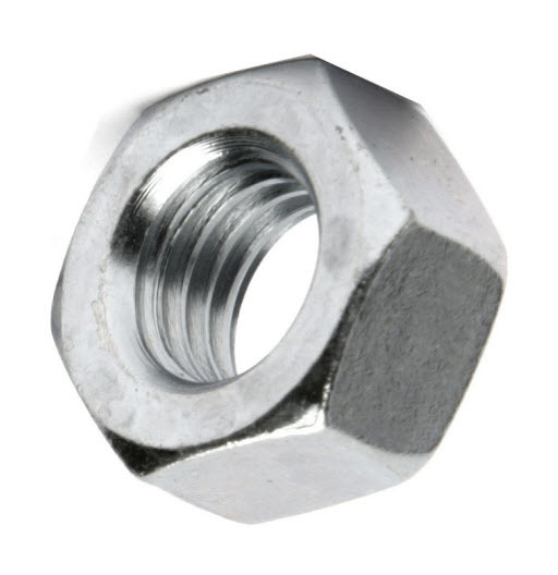 M10 Hex Nut - Bright Zinc Plated (BZP) DIN934 - left Hand Thread