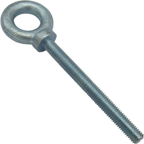 M10 Lifting Eye Bolt -  Long Shank Dynamo Zinc Plated Threaded Eyebolt BS4278 0.25 Ton 10MM