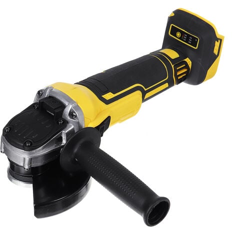 MAEREX M10 Smerigliatrice angolare senza fili senza spazzole da 100 mm per batteria Makita Ni-CD 18 V (gialla) Solo macchina ZebraA