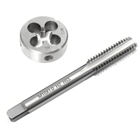 M10 X 1 Tarauds et Filières Métriques, Filetage Métrique Taraud en Acier, Kit de Taraudage Filetage, Tarauds et Filières Hss, M10 x 1,0 mm