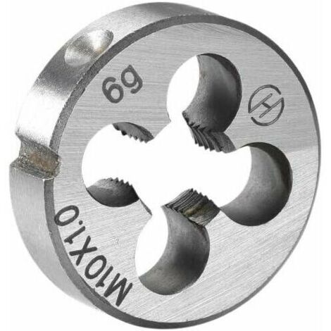 M10 x 1,0 Matrices de rosca a la derecha Máquina métrica HSS Acero de alta velocidad -