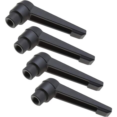 M10x80mm The Lord of the Tools 4pcs Adjustable Metal Knobs Female Threaded Clamping Lever Handle