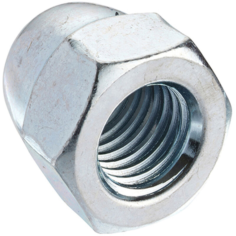 Unifix Class 6 Dome Nuts BZP DIN 1587 M12 x 1.75 in Silver