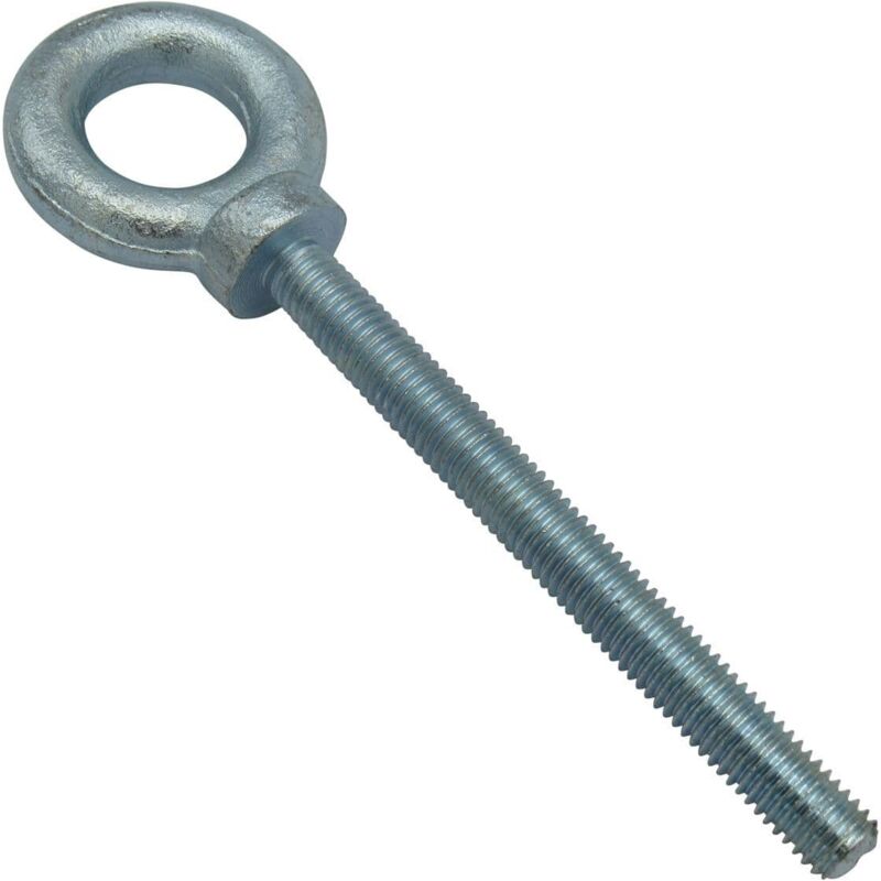 Securefix Direct - M12 Lifting Eye Bolt - Zinc Plated Long Shank Dynamo Threaded Eyebolt BS4278 0.32 Ton 12MM