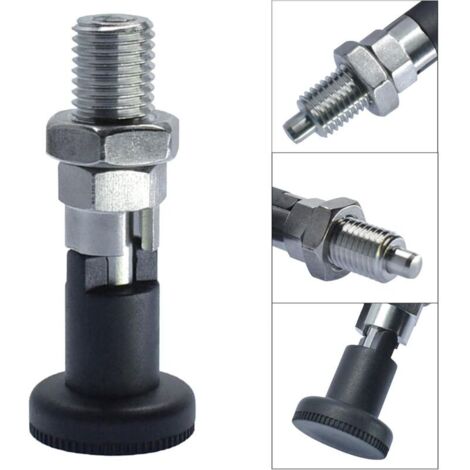 M12 Piston à bouton à ressort, piston d'indexation à ressort, goupille à ressort, goupille de positionnement à ressort, vis à ressort de verrouillage