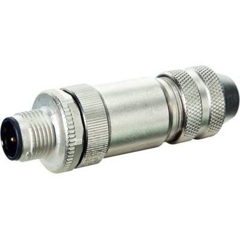 M12 STECKER D-COD. GER. SELBSTANSCHLIEßBAR SCHRAUBKLEMME