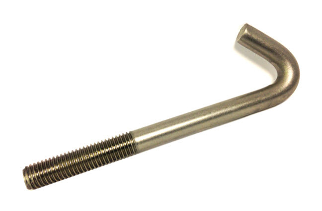 M12 x 100 mm T316 Stainless Steel Hook bolt