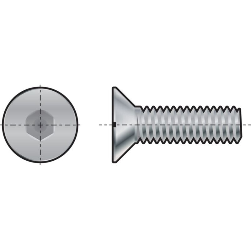 Qualfast M24X50 Skt Countersunk Head Screw (GR-10.9)