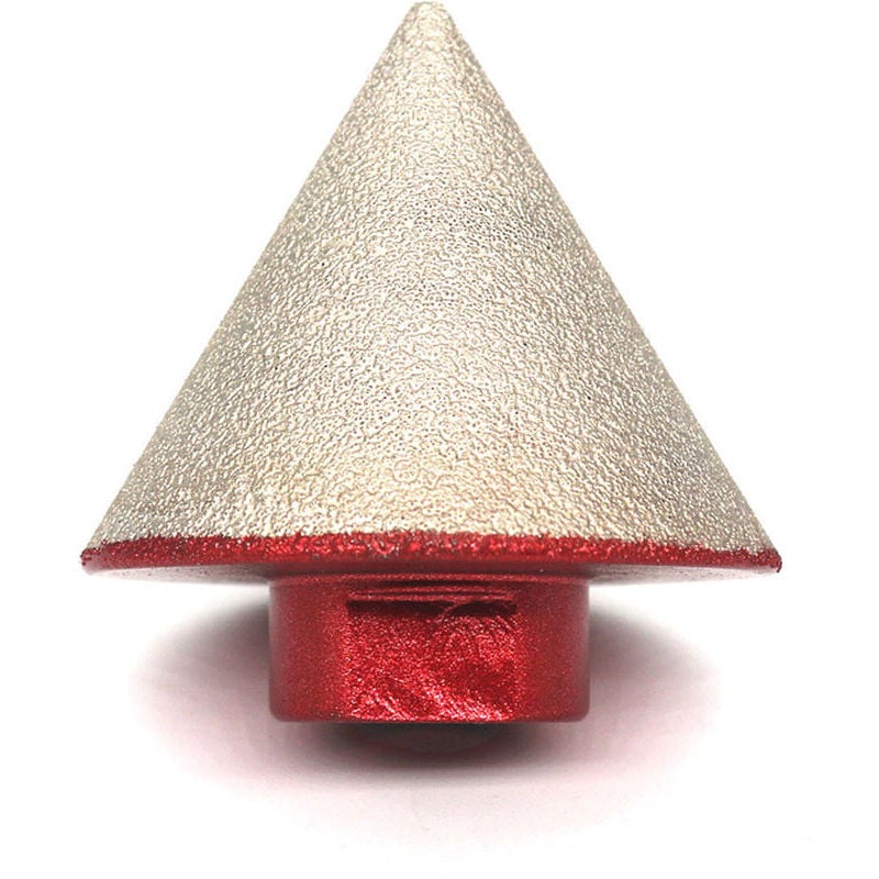Serbia - M14 Fraise diamantée brasée pour aléser la pierre, la céramique, le carrelage et le verre Fraise à pointe conique de 48 mm de diamètre