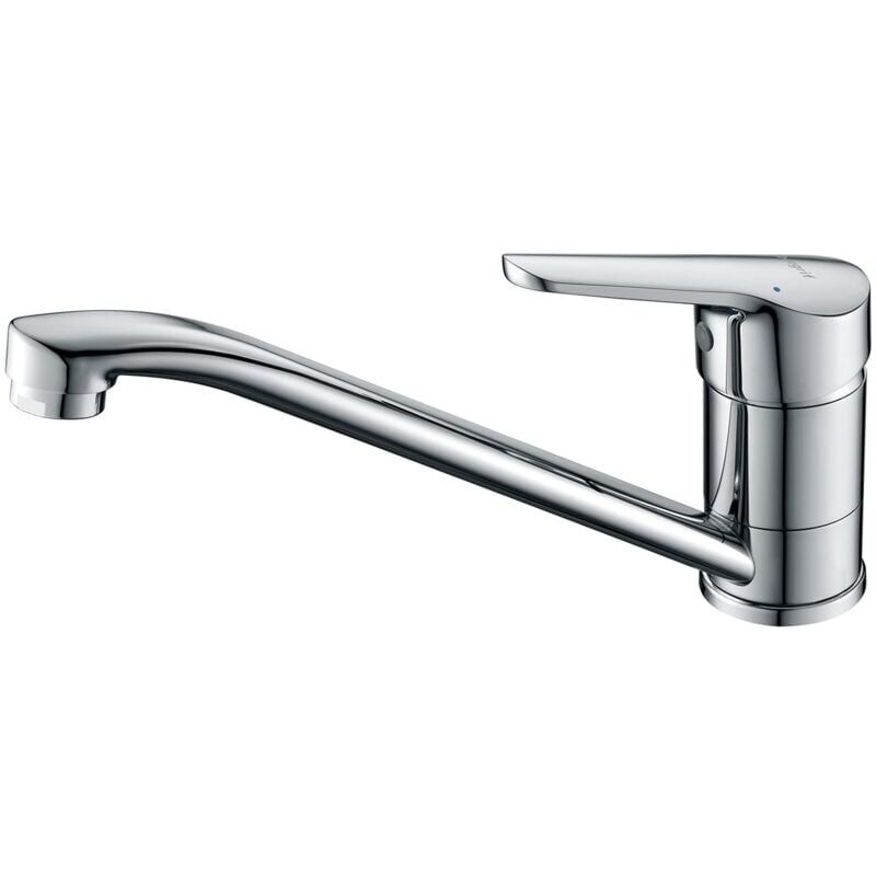 SNQ - M14450 Roma, Mitigeur d'Evier, Robinet de Cuisine Monocommande, Chromé, Argent, S,1302229mm