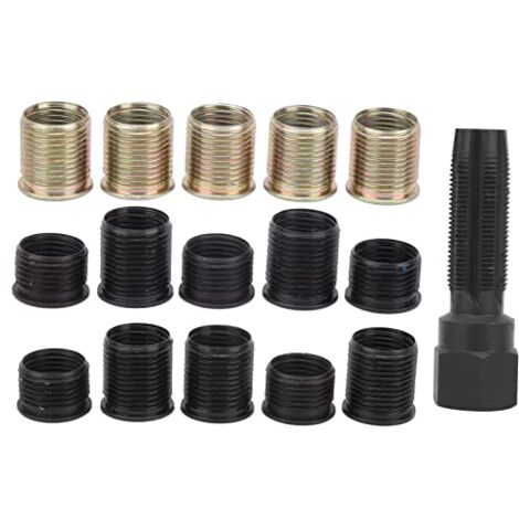 M14x1.25 Zündkerzengewinde Reparaturwerkzeug Schraubengewindebohrer Carbon Steel Rethread Kit