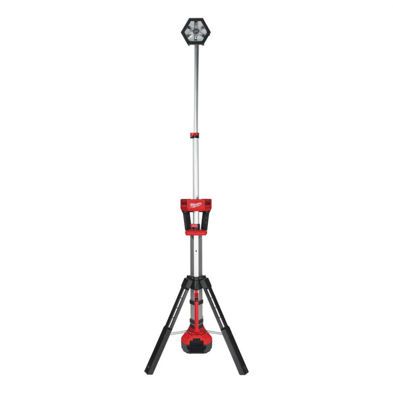 

Milwaukee M18 SAL-0 Lámpara de construcción de batería de ión de litio de 18 V en el trípode - 110-220cm - 2000 lumen