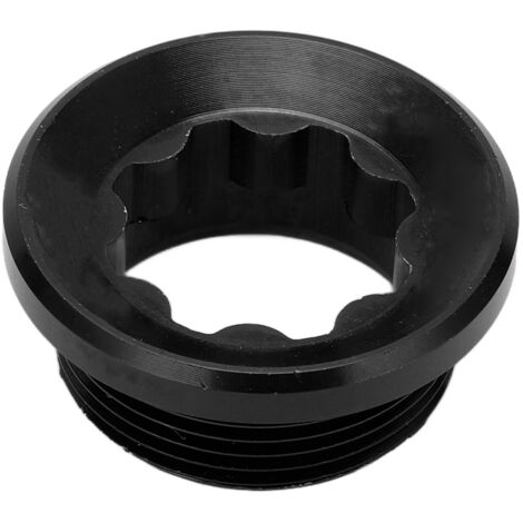M20-Schraubkappe aus Aluminiumlegierung für Fahrradkurbel, Schutzkappe für Kurbelbefestigungsschraube, kompatibel mit Mountainbikes und Rennrädern, Torx-Form, schwarz.