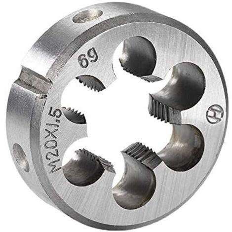 M20 x 1,5 Filière Filetage Droite Main Métrique Machine HSS Acier Haut Vitesse, dents de la main droite