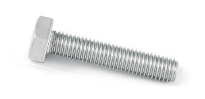 M20 x 80 mm fully threaded Hex Set Screw A4 Steal Steel