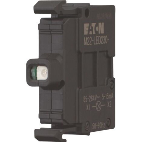 M22-LED230-B Buchse Blaue LED U=230V Frontmontage
