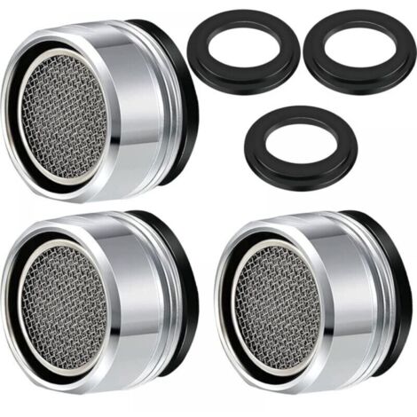 M24 Wasserhahnbelüfter, 3-teiliger wassersparender Wasserhahnfilter, Wasserhahnzubehör, Diffusor, versiegelter Wasserhahnfilter für Küche und Badezimmer, MUMU