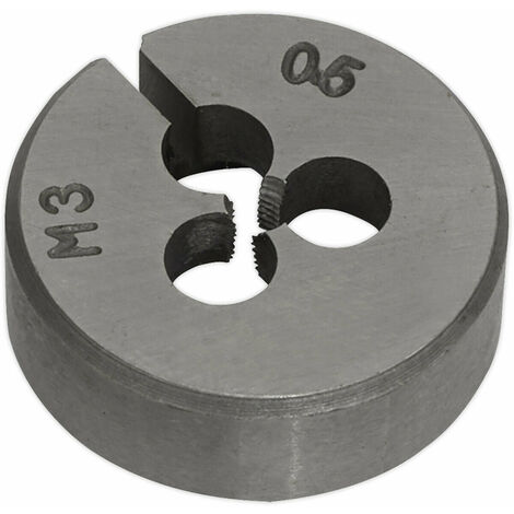 M3 x 0.5mm Metric Split Die - Quality Steel - Bar / Bolt Threading Bit & Case