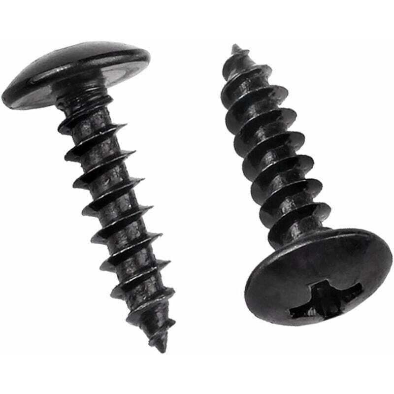 M3 x 6 mm 50 pieces round head wood screws made of stainless steel 304, Phillips head mushroom head self-tapping screws