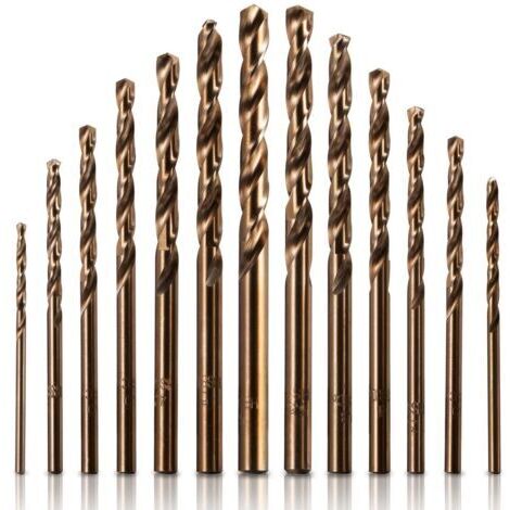 M35 Jeu de Forets en 5% Cobalt(1.5mm-6.5mm/13 pièces) HélicoÏdaux HSS pour l'acier inoxydable et le métal