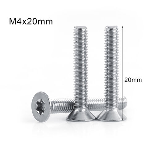M4 (20 mm) Edelstahl-Torx-Senkkopfschraube