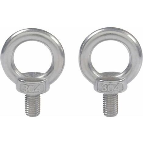 M4X10 304 En Acier Inoxydable Filetage Male Anneau De Levage à Oeil Boulon à Oeil Boulon à Oeil Vis Machines épaule 10 PCS