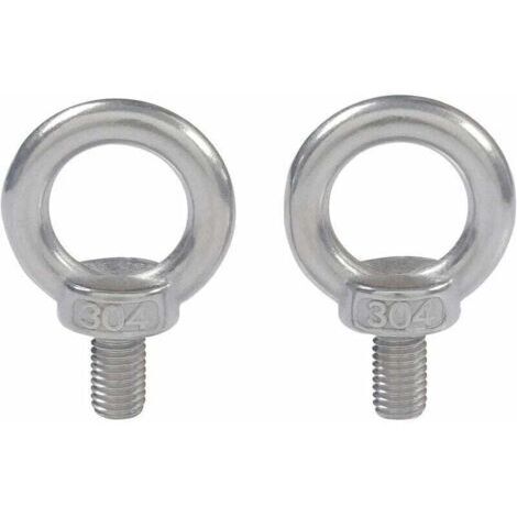 M4X10 304 En Acier Inoxydable Filetage Male Anneau De Levage à Oeil Boulon à Oeil Boulon à Oeil Vis Machines épaule 10 PCS
