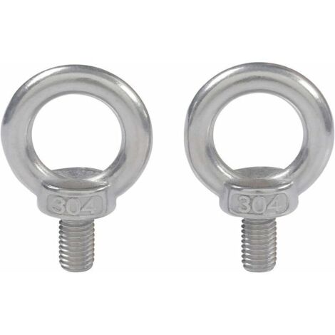 M4X10 304 En Acier Inoxydable Filetage Male Anneau De Levage à Oeil Boulon à Oeil Boulon à Oeil Vis Machines épaule 10 PCS