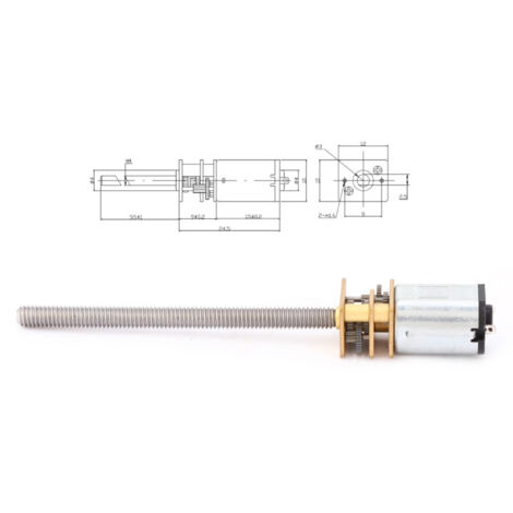 M4x55mm 12V Kugelgewindetrieb, 200 U/min Drehzahlminderer für Präzisionszubehör