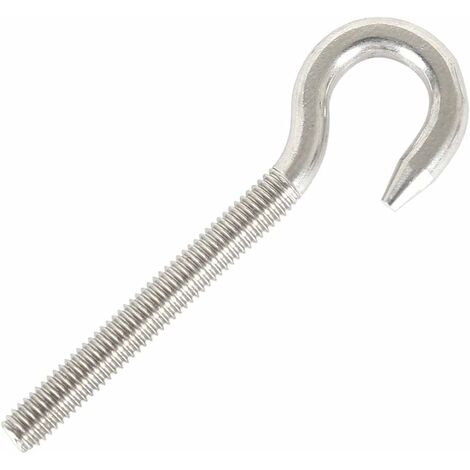 M5 Perno de gancho Tornillo Gancho de anillo Acero inoxidable 304 Perno de gancho de acero de alta dureza Artículo colgante Gancho de tornillo para candelabros colgantes Manualidades 10PCS