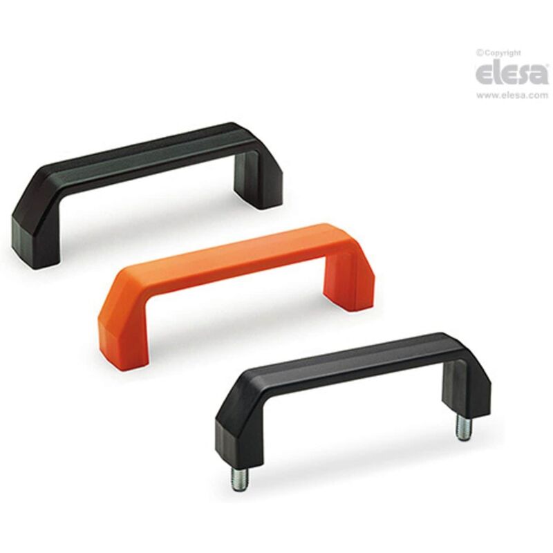 M543 Bridge handles Technopolymer M.543/140 B-M6-C9 - Elesa