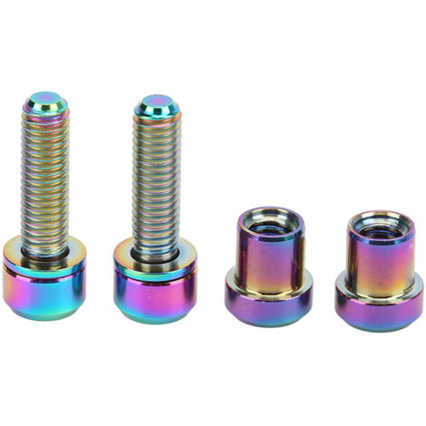 M5x18mm Titan-Fahrradvorbau-Befestigungsschraube, hochfest, langlebig, rostbeständig und farbig für Vorbauschrauben
