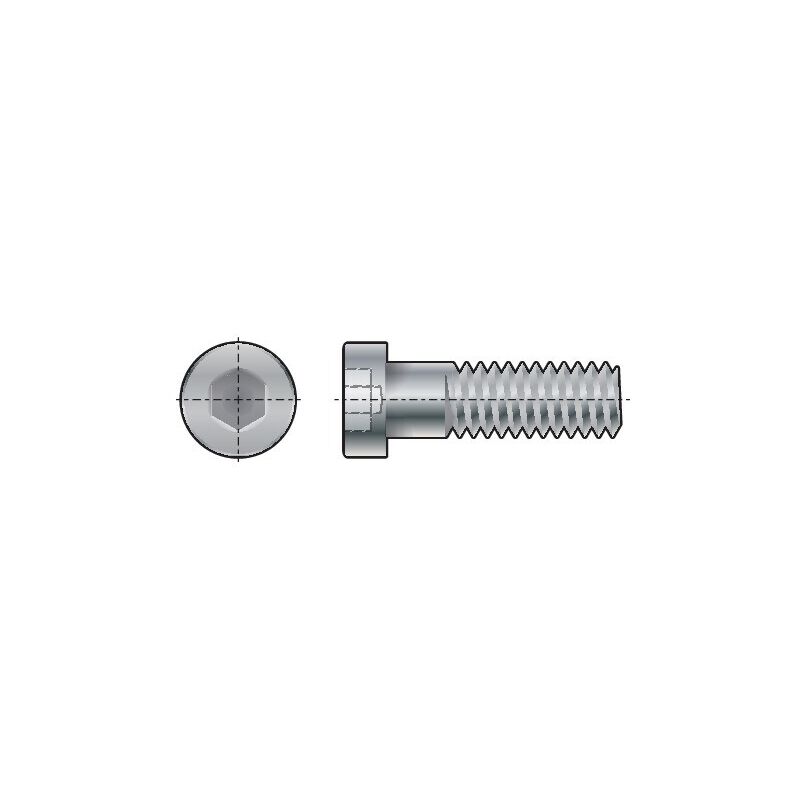 Qualfast M8X12 Skt Low Head Cap Screw Pilot Recessed A2- you get 10