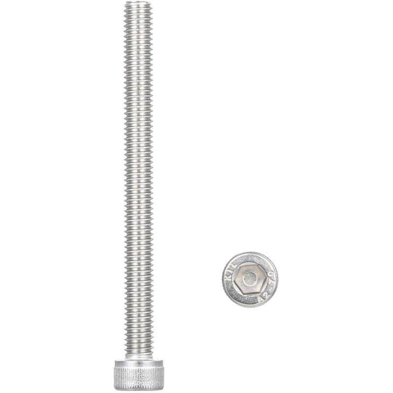 

Asupermall - M6 DIN912-A2 Tornillo Allen de acero inoxidable Tornillos de cabeza hueca Tornillo hexagonal M6 * 70, M6x70