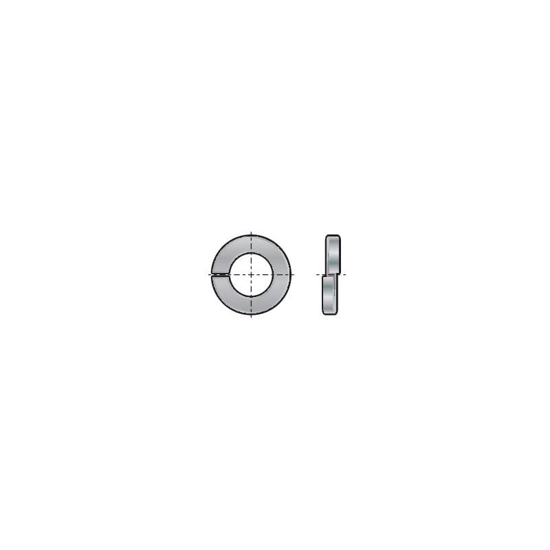 Qualfast - M8 Rectangular Single Coil Spring Washer din 127B- you get 100