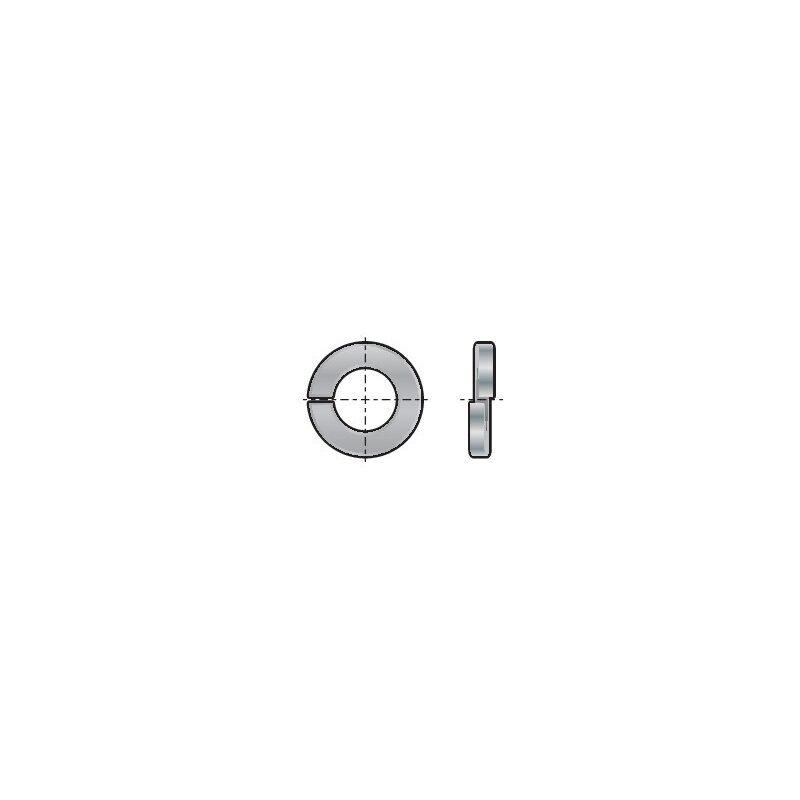 Qualfast - M16 Rectangular Single Coil Spring Washer din 127B- you get 25