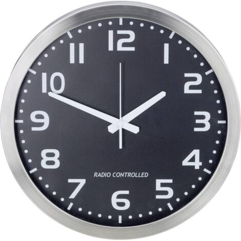 M601508 Radiocontrollato Orologio da parete 40 cm Alluminio