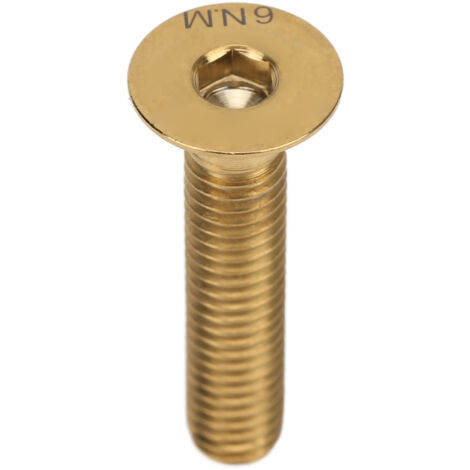 M6x30mm Befestigungsschraube aus Titanlegierung für Fahrradlenker, Steuersatz, Fahrradreparatur, goldfarben