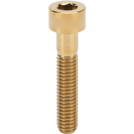 M6x30mm Titanlegierungs-Vorbaubefestigungsschraube für Fahrräder, goldene Lenkerschraube, Fahrradreparaturteile.