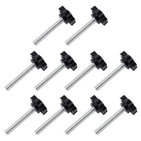 M6x30mm Vis de pouce, étoile en plastique moletées Bouton de serrage à vis Thumbscrew(20pcs)
