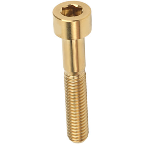 M6x35mm Titanlegierungs-Vorbauschraube, rostbeständig, goldfarben, für Outdoor-Radtouren