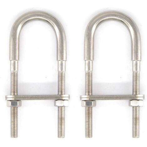 M6x90 Boulon en U en acier inoxydable 304 (2 pièces)